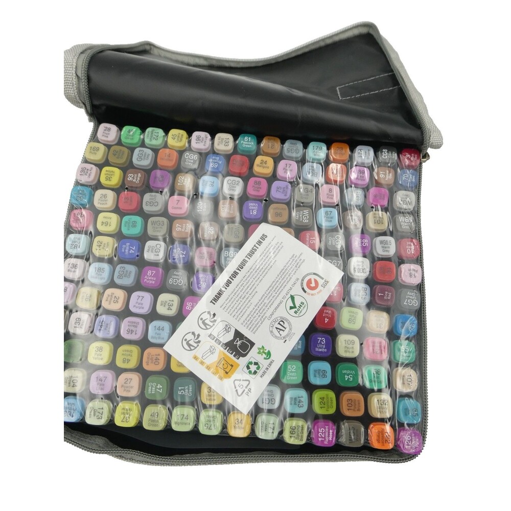 168 Colors Art Markers Pens, Dual Tips Alcohol Markers Permanent Sketch Markers